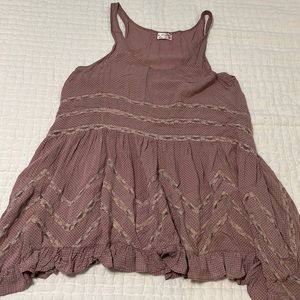 Free People Voile and Lace Trapeze slip